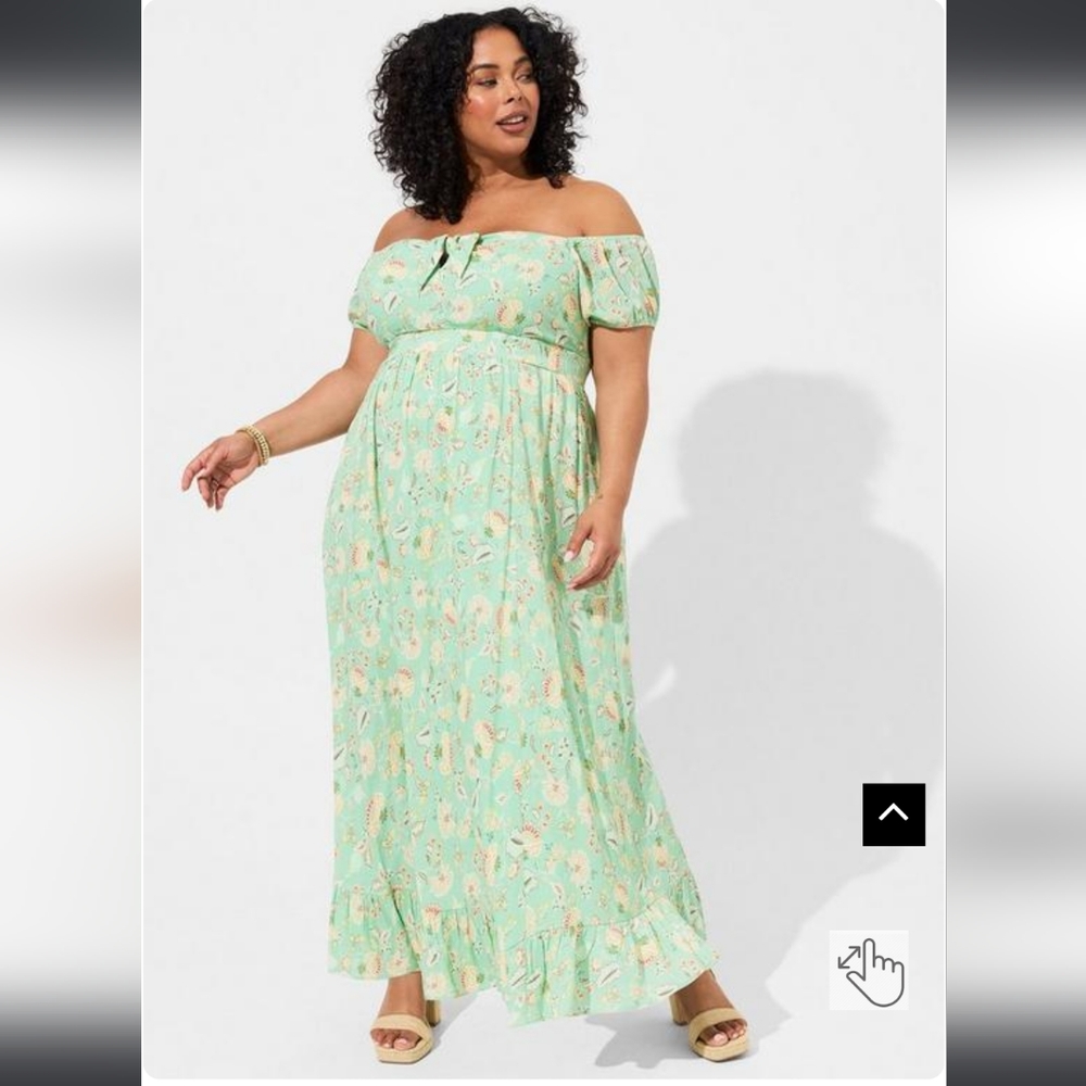 Torrid Off Shoulder Maxi Dress